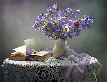 Still-Life, Life, flower, vase, Still, Book HD wallpaper