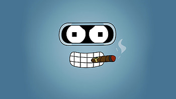 Cartoon, Smoking, Futurama, Tv Show, Bender (Futurama) HD wallpaper