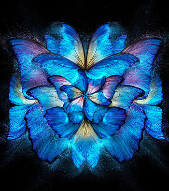 Vivo X Fold, aqua, art HD phone wallpaper