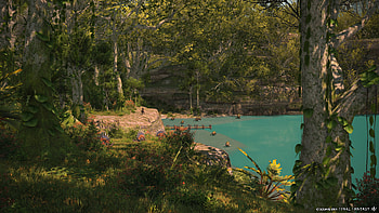 Final Fantasy XIV: Dawntrail Lakeside, video game, Final Fantasy XIV: Dawntrail, Final Fantasy HD wallpaper