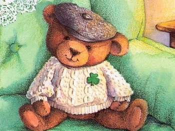 StPatrickBear .jpg, stpatricks, spring, bear, green HD wallpaper