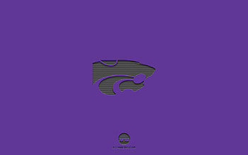 Kansas State Wildcats, purple background, American football team, Kansas State Wildcats emblem, NCAA, Kansas, USA, American football, Kansas State Wildcats logo HD wallpaper