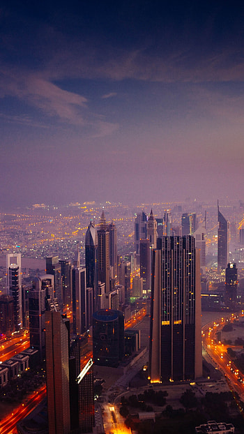 Dubai sunrise, , Cityscape beauty, Sony Xperia HD phone wallpaper