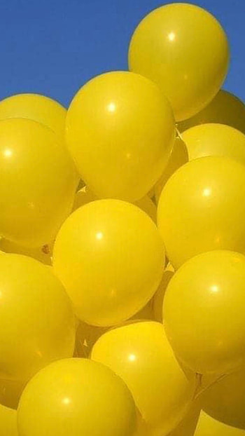 Yellow Colour, Yellow Colour Baloon HD phone wallpaper