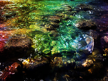 Water, Background, Rainbow HD wallpaper