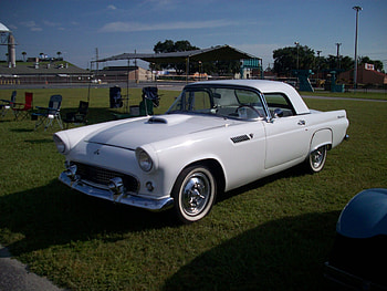Thunderbird, Whitewalls, White, Classic, Ford HD wallpaper
