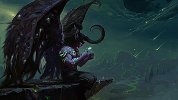 Animated Illidan , John Walker's post, Gaming character, Darkness and power HD wallpaper