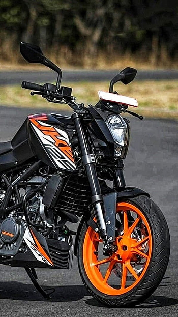 Duke Bike, Road, Background HD phone wallpaper