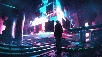 Finding Calm In The Vortex, alone, artist, artwork, digital-art HD wallpaper