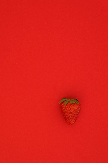 Food, Strawberry, Berry, Red Background HD phone wallpaper