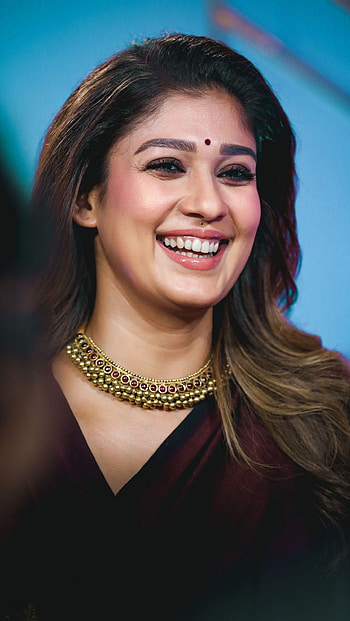 Nayantara, telugu actress, model, smile, laughing, sexy gorgeous HD phone wallpaper