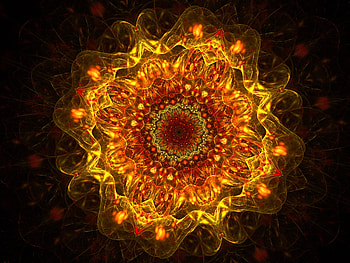 Abstract, Pattern, Fractal, Glow HD wallpaper