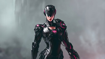 Artwork Cyborg Girl , artist, artwork, cyborg HD wallpaper