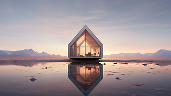 View of Minimalist Tiny House, tiny house, man made, architecture HD wallpaper