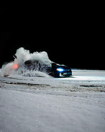 Snow, Subaru, Cars, Car, Drift HD phone wallpaper