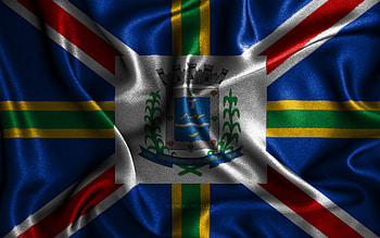 Governador Valadares flag, , silk wavy flags, brazilian cities, Day of Governador Valadares, Flag of Governador Valadares, fabric flags, 3D art, Governador Valadares, cities of Brazil, Governador Valadares 3D flag HD wallpaper