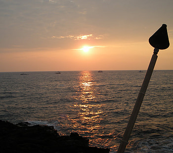 Kona Sunset, kailua-kona, evening sunset, kona coast HD wallpaper