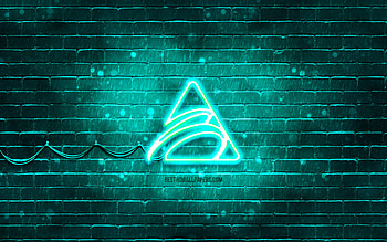 Biostar turquoise logo, , turquoise brickwall, Biostar logo, brands, Biostar neon logo, Biostar HD wallpaper