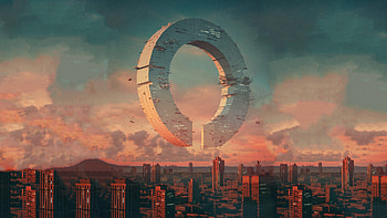 Fictional Artwork Building City, artist, artwork, digital-art, behance HD wallpaper