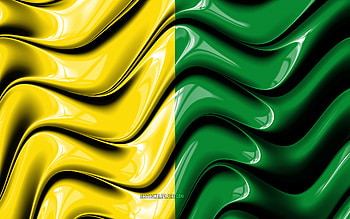 Caldas Flag, , Departments of Colombia, South America, Day of Caldas, Flag of Caldas, 3D art, Caldas, colombian departments, Caldas 3D flag, Colombia HD wallpaper