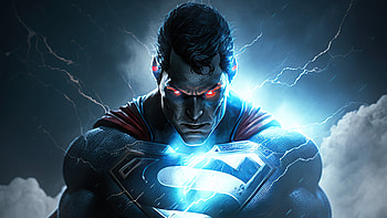 Superman Glowing Eyes, superman, superheroes, artist, artwork, digital-art, deviantart HD wallpaper