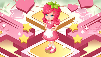 Strawberry Shortcake Ultra, cute, colorful, game design HD wallpaper