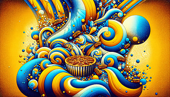 Surreal Pecan Pie Fantasy, Pecan Pie, Abstract, vibrant colors, swirl, pie HD wallpaper