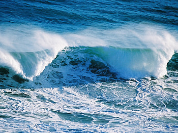 Waves, oceans, nature, beaches HD wallpaper