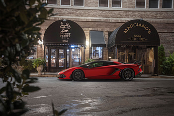 Red Lambo , lamborghini-aventador, cars, behance HD wallpaper