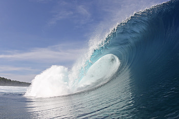 Surfing, big, sea waves, sea HD wallpaper