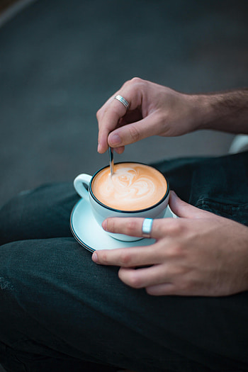 Miscellanea, Miscellaneous, Cup, Hands, Ring, Cappuccino, Drink, Beverage HD phone wallpaper