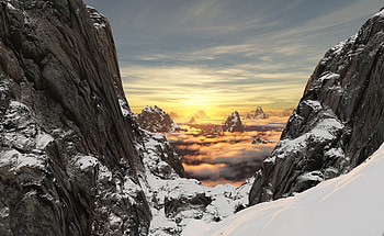 Scenery Snow Mountains, mountains, nature, scenery, snow HD wallpaper