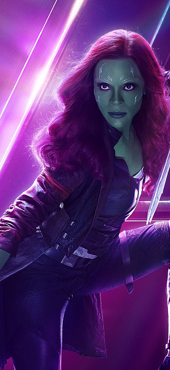 Zoe Saldana, Guardians Of The Galaxy, Movies, Gamora Avengers Infinity War poster HD phone wallpaper