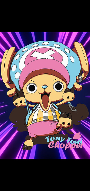 Tony tony chopper, art, pink HD phone wallpaper