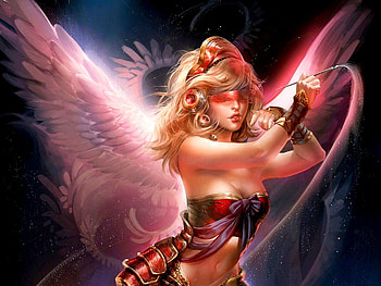 THE FAIRY, fairy, wings, magic, brush, girl HD wallpaper