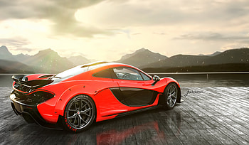Mclaren, Cars, Rear, P1 HD wallpaper
