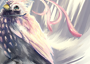 Art, Pink, Feather, Bird HD wallpaper