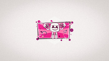 Marshmello Minimal , marshmello, music, artist, artwork, digital-art, minimalism, minimalist HD wallpaper