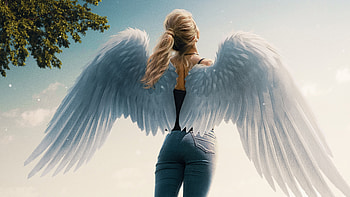 Lets Fly Angel Girl , angel, wings, artist, artwork, digital-art HD wallpaper