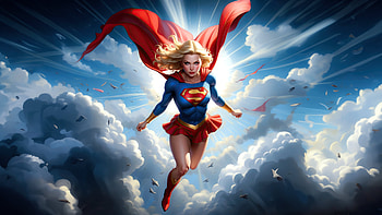 Supergirl Courage, supergirl, superheroes, artist, artwork, digital-art, artstation HD wallpaper