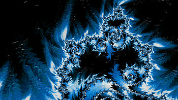 Trippy Psychedelic Fractal, trippy, psychedelic, trance, blue, dark, Abstract, fractal, abstract blue HD wallpaper