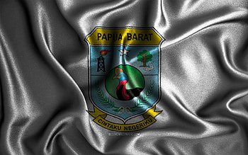 West Papua flag, , silk wavy flags, indonesian provinces, Day of West Papua, fabric flags, Flag of West Papua, 3D art, West Papua, Asia, Provinces of Indonesia HD wallpaper