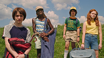David Harbour as Jim Hopper Winona Ryder as Joyce Byers Millie Bobby Brown as Eleven Martie Blair as Young Eleven Finn Wolfhard as Mike Wheeler Stranger Things HD wallpaper