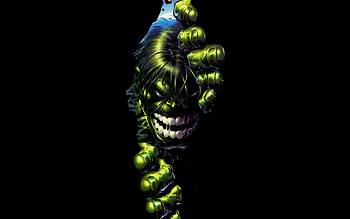 Hulk, comic, black, marvel HD wallpaper