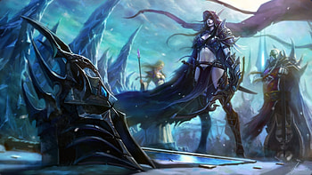 wow world of warcraft wotlk wrath of the lich king sylvanas windrunner sylvanas windrunner lady jaina HD wallpaper
