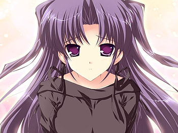 Purple Panic, hot, cute, anime, beauty HD wallpaper