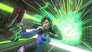 Dva Overwatch Selfie, dva-overwatch, overwatch, games HD wallpaper