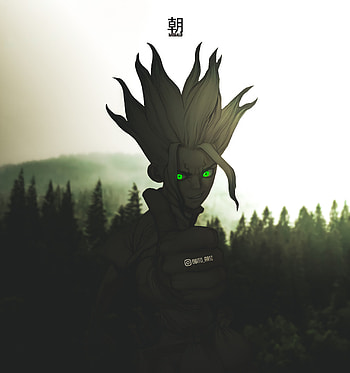 Senku, anime art, anime, Dr atone HD phone wallpaper