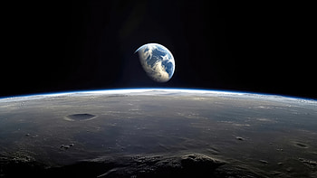 Earth Moon Manipulation, earth, moon, manipulation, night, digital-universe, artist, artwork, digital-art HD wallpaper