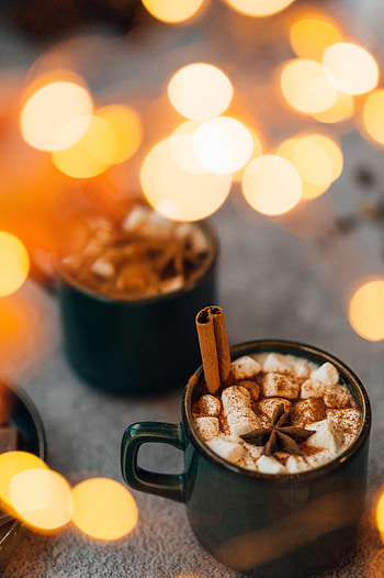 Food, Cinnamon, Glare, Cup, Bokeh, Boquet, Spice, Spices, Mug, Marshmallow, Zephyr, Anise HD phone wallpaper